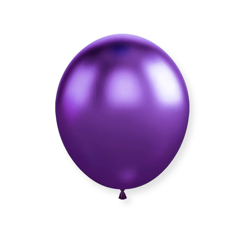 12" Latex Balloons 25 Pcs Chrome Purple