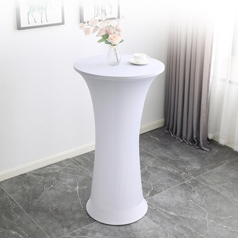 Stretch Round Tablecloth Fitted Highboy Stretch Table Cover High Top Round Cocktail Tablecloth for Bar Wedding Party Banquet