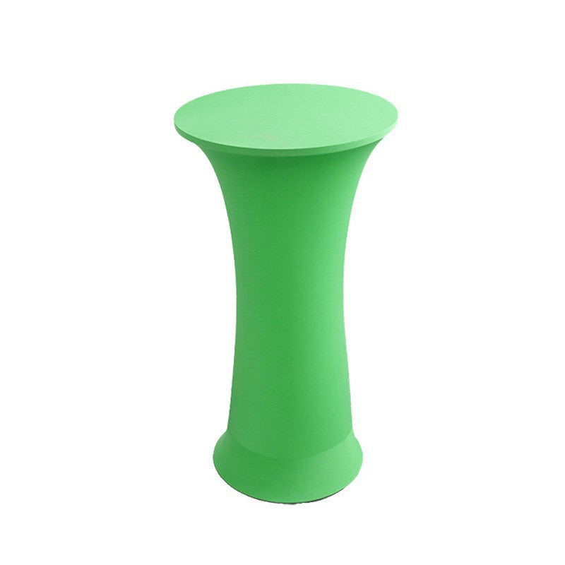 Stretch Round Tablecloth Fitted Highboy Stretch Table Cover High Top Round Cocktail Tablecloth for Bar Wedding Party Banquet