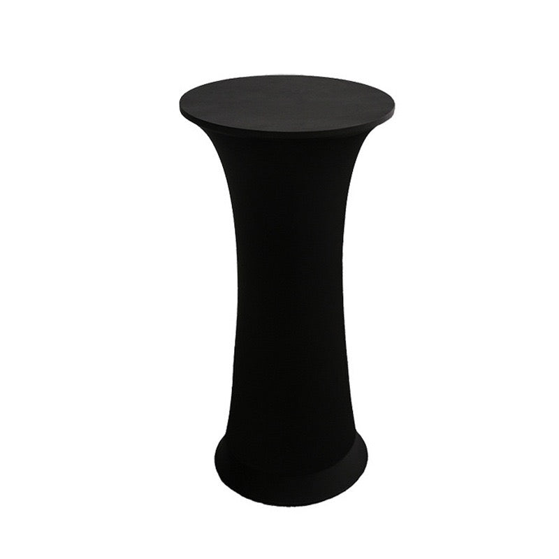 Stretch Round Tablecloth Fitted Highboy Stretch Table Cover High Top Round Cocktail Tablecloth for Bar Wedding Party Banquet