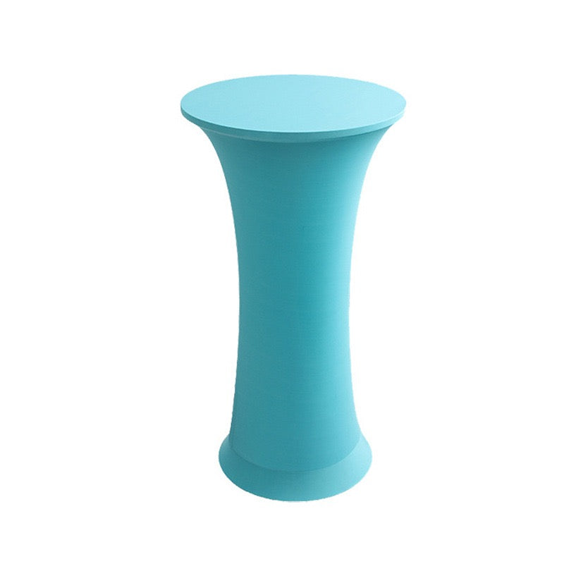 Stretch Round Tablecloth Fitted Highboy Stretch Table Cover High Top Round Cocktail Tablecloth for Bar Wedding Party Banquet