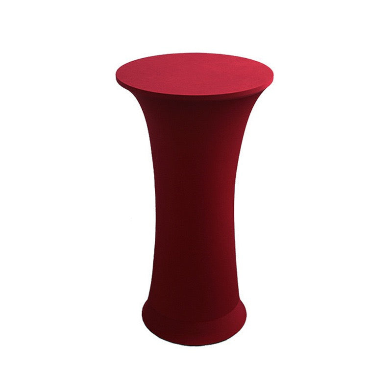 Stretch Round Tablecloth Fitted Highboy Stretch Table Cover High Top Round Cocktail Tablecloth for Bar Wedding Party Banquet