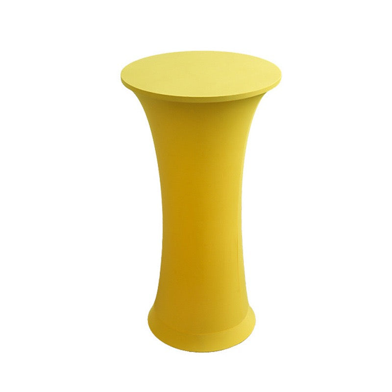 Stretch Round Tablecloth Fitted Highboy Stretch Table Cover High Top Round Cocktail Tablecloth for Bar Wedding Party Banquet