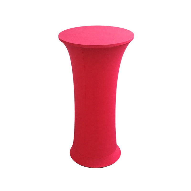 Stretch Round Tablecloth Fitted Highboy Stretch Table Cover High Top Round Cocktail Tablecloth for Bar Wedding Party Banquet