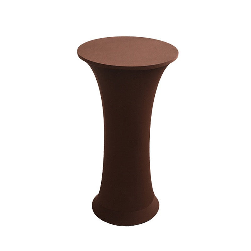 Stretch Round Tablecloth Fitted Highboy Stretch Table Cover High Top Round Cocktail Tablecloth for Bar Wedding Party Banquet