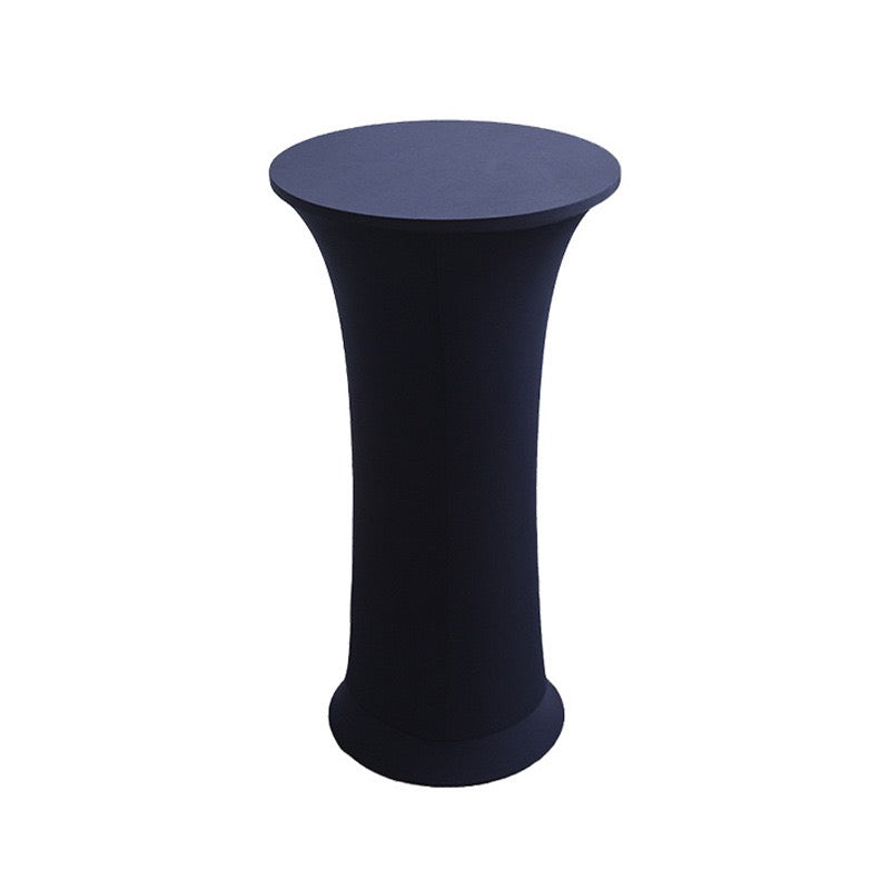 Stretch Round Tablecloth Fitted Highboy Stretch Table Cover High Top Round Cocktail Tablecloth for Bar Wedding Party Banquet