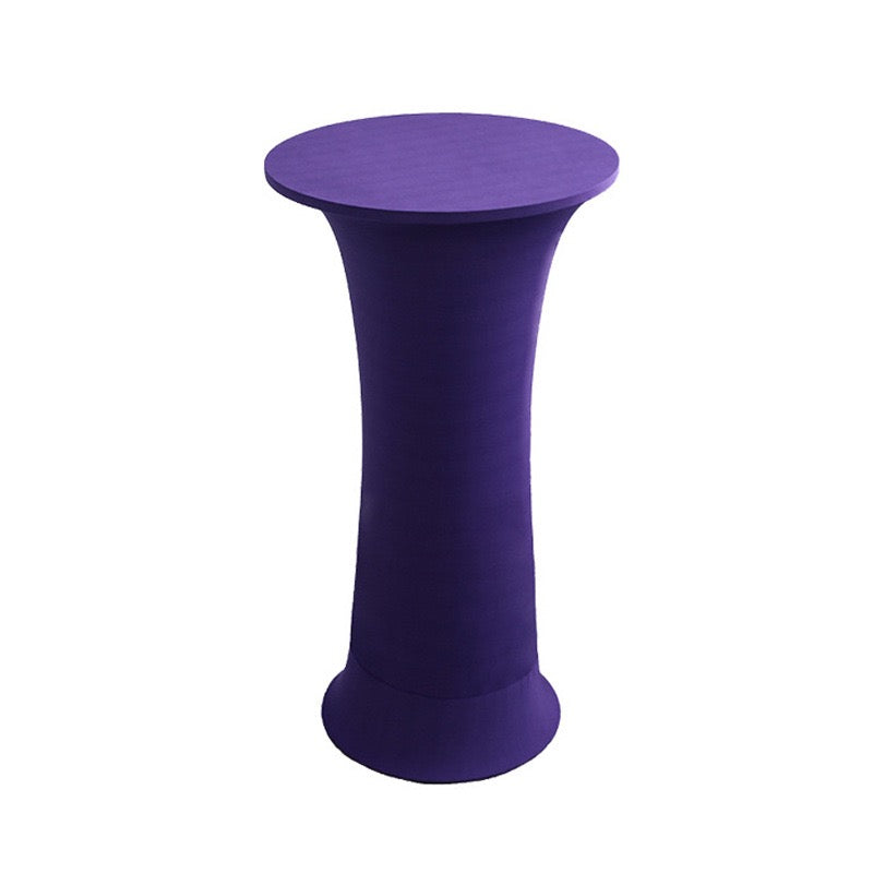 Stretch Round Tablecloth Fitted Highboy Stretch Table Cover High Top Round Cocktail Tablecloth for Bar Wedding Party Banquet