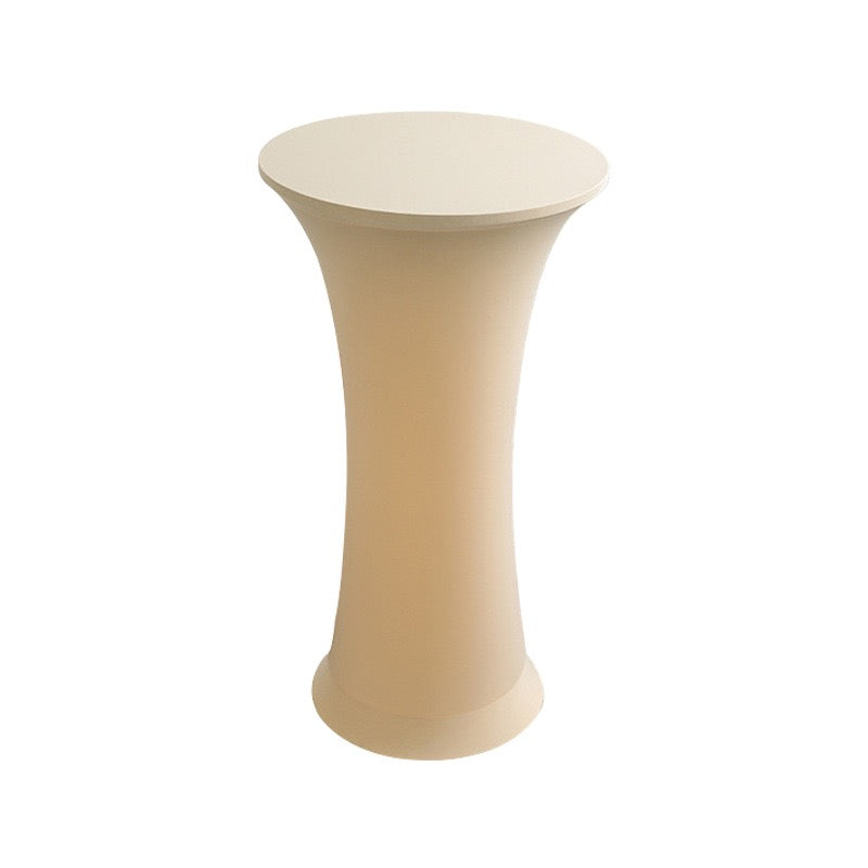 Stretch Round Tablecloth Fitted Highboy Stretch Table Cover High Top Round Cocktail Tablecloth for Bar Wedding Party Banquet