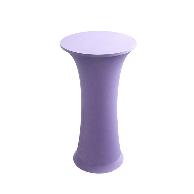 Stretch Round Tablecloth Fitted Highboy Stretch Table Cover High Top Round Cocktail Tablecloth for Bar Wedding Party Banquet