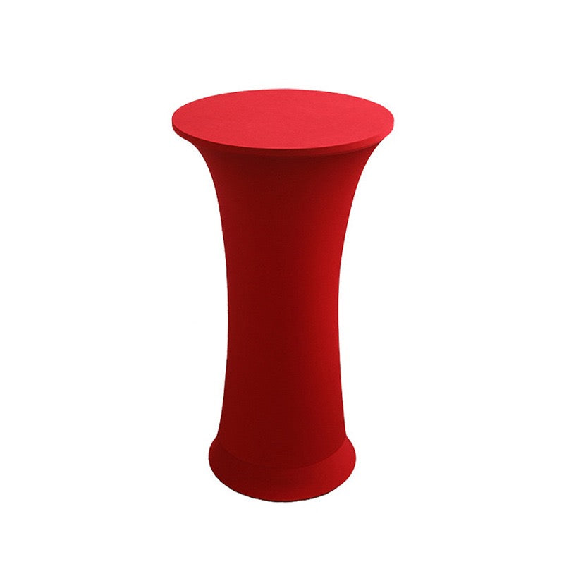 Stretch Round Tablecloth Fitted Highboy Stretch Table Cover High Top Round Cocktail Tablecloth for Bar Wedding Party Banquet