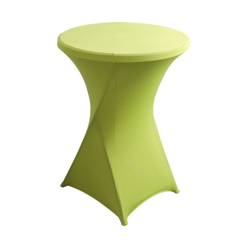 Cocktail Table Covers Fitted Stretch Square Corners Table Cover High Top Cocktail Round Tablecloth for Party, Wedding, Birthday, Banquet