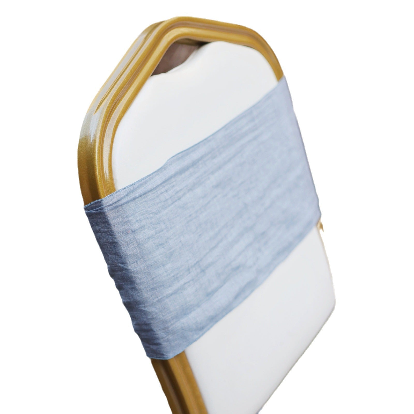 5 Pc Cotton Chair Sashes 7"x100" White