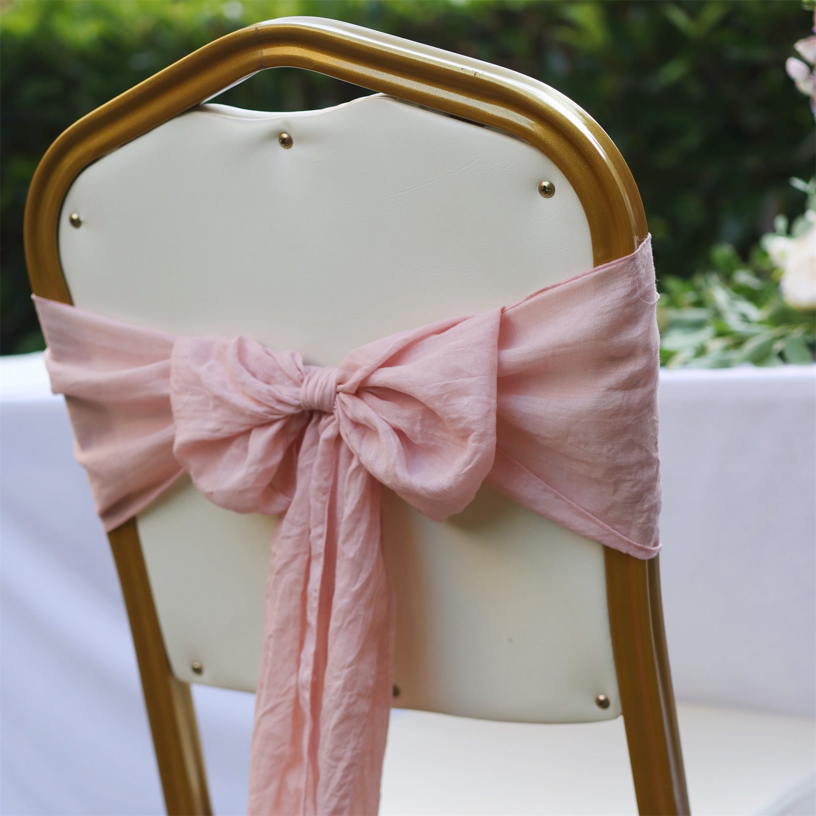 7"x100" Cotton Chair Sash 5Pc Cherry Pink