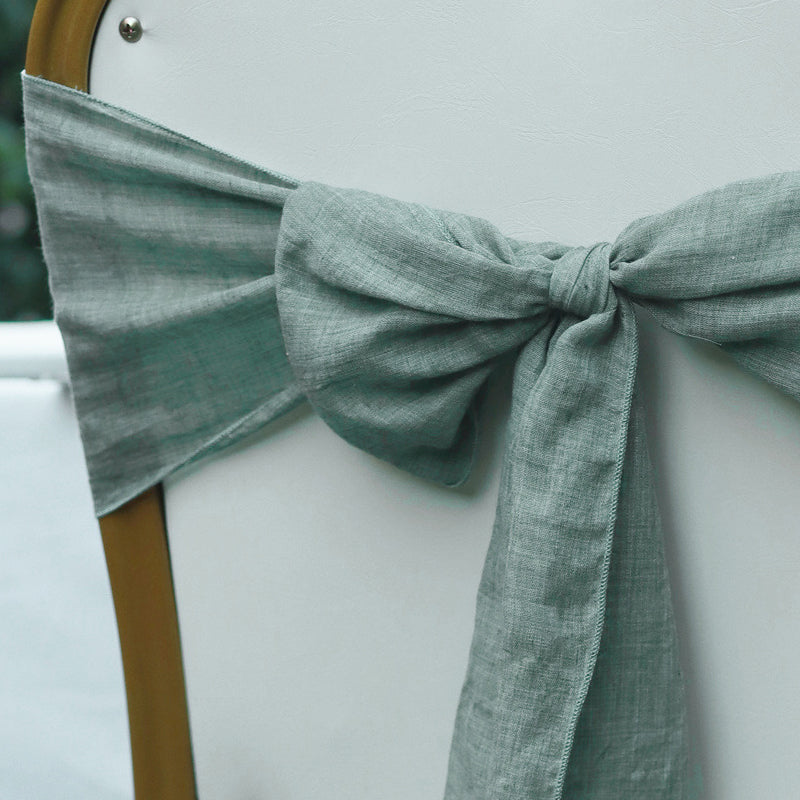 7"x100" Cotton Chair Sash 5Pc Forest Green