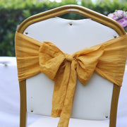 7"x100" Cotton Chair Sash 5Pc Ginger Yellow