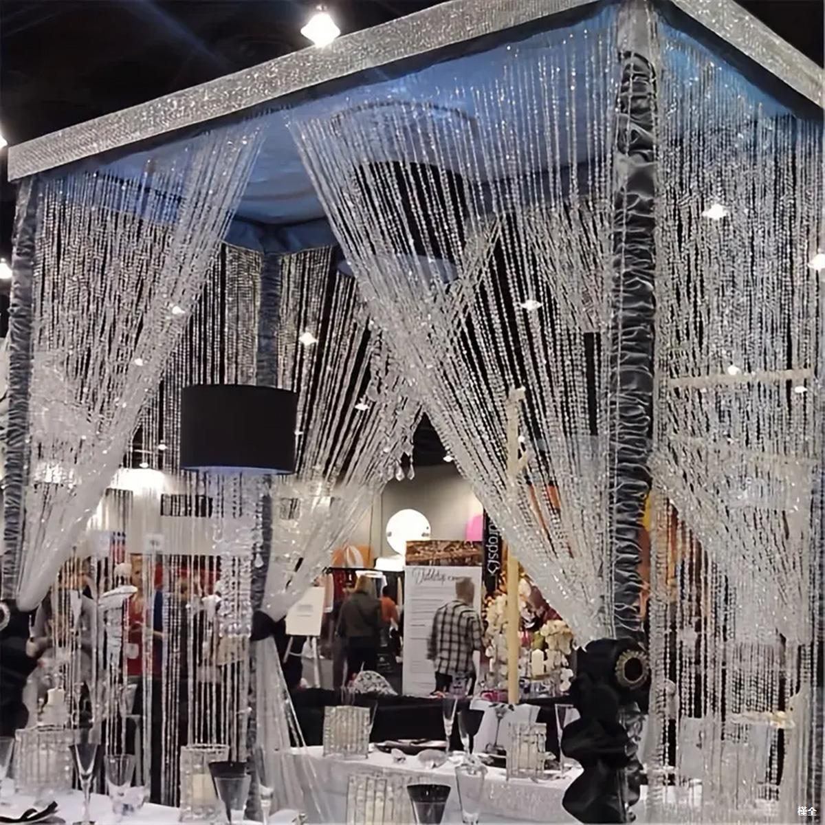 35 Pcs Crystal Diamond Beaded Curtain 3ft