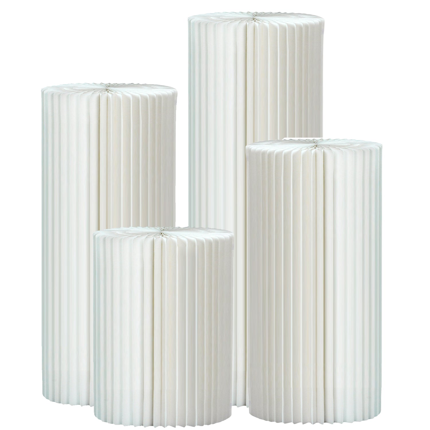 Foldable Paper Columns Display Stand Cardboard Cylinder Cake Stands 16“ 24“ 32” 40”