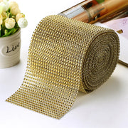 10 Yards 30ft 5" Gold Crafts Faux Diamond Bling Wrap