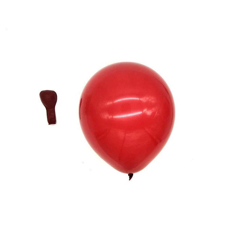 Red Ruby Latex Balloons, Red Round thick Ruby Double Latex Balloons for Love Bride Wedding Valentine Day Party Decoration Supply