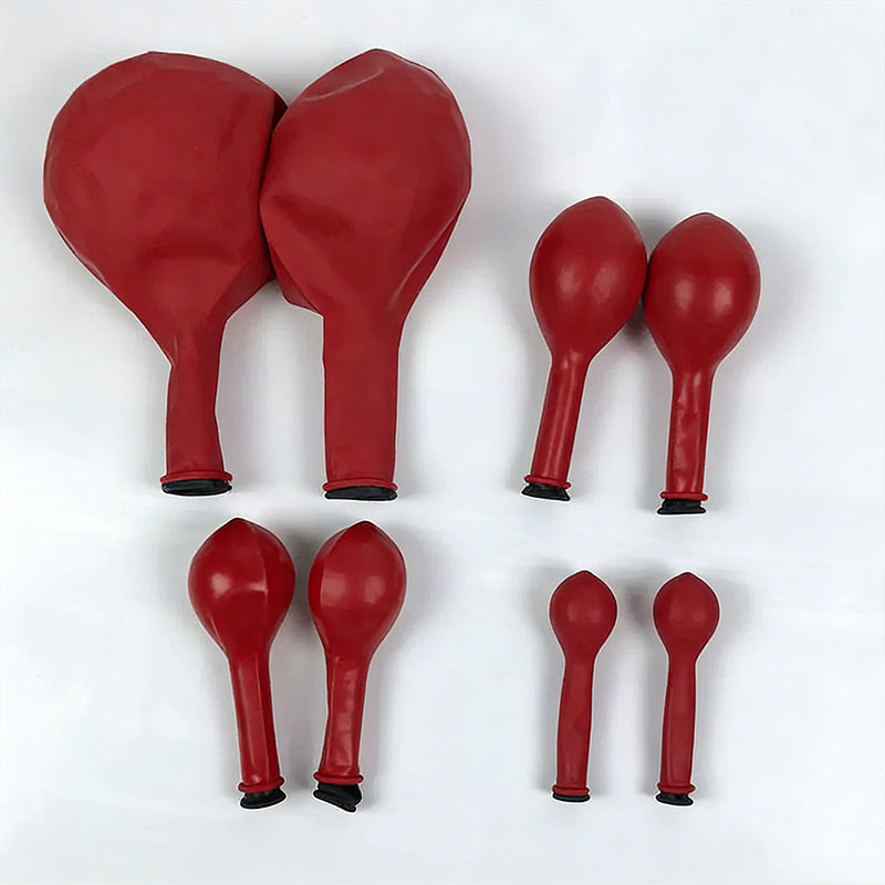Red Ruby Latex Balloons, Red Round thick Ruby Double Latex Balloons for Love Bride Wedding Valentine Day Party Decoration Supply