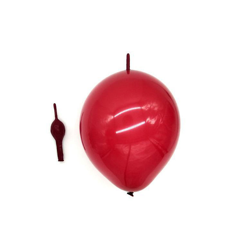 Red Ruby Latex Balloons, Red Round thick Ruby Double Latex Balloons for Love Bride Wedding Valentine Day Party Decoration Supply