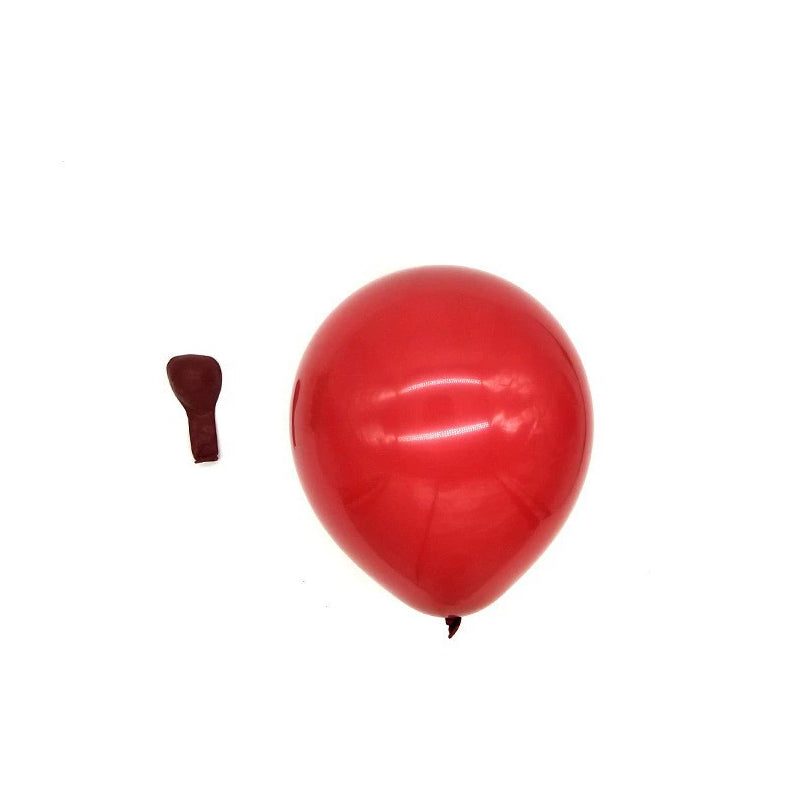 Red Ruby Latex Balloons, Red Round thick Ruby Double Latex Balloons for Love Bride Wedding Valentine Day Party Decoration Supply