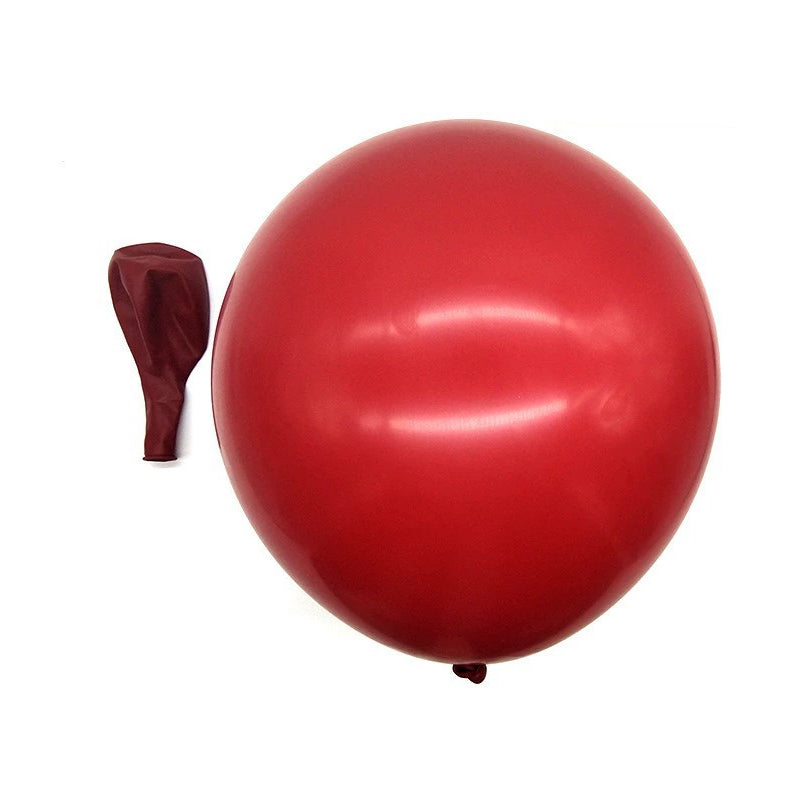 Red Ruby Latex Balloons, Red Round thick Ruby Double Latex Balloons for Love Bride Wedding Valentine Day Party Decoration Supply