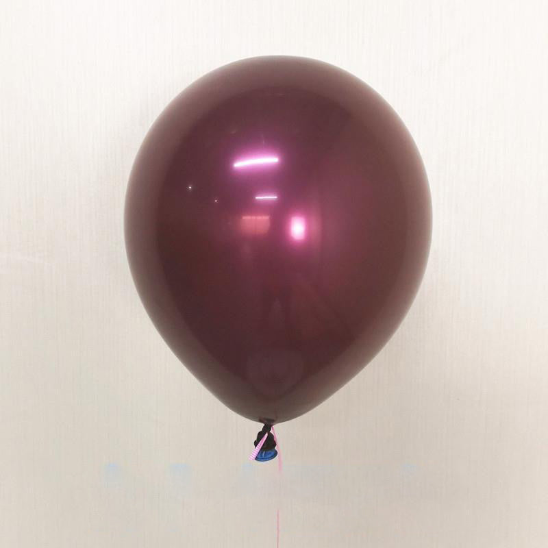 Red Ruby Latex Balloons, Red Round thick Ruby Double Latex Balloons for Love Bride Wedding Valentine Day Party Decoration Supply