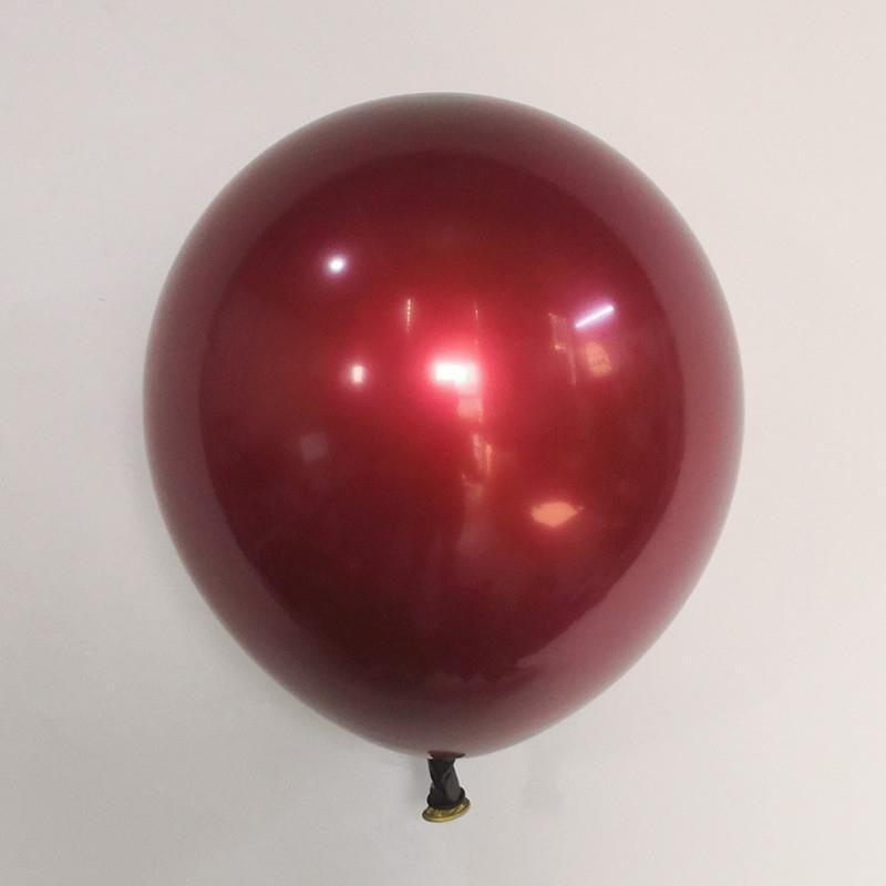 Red Ruby Latex Balloons, Red Round thick Ruby Double Latex Balloons for Love Bride Wedding Valentine Day Party Decoration Supply
