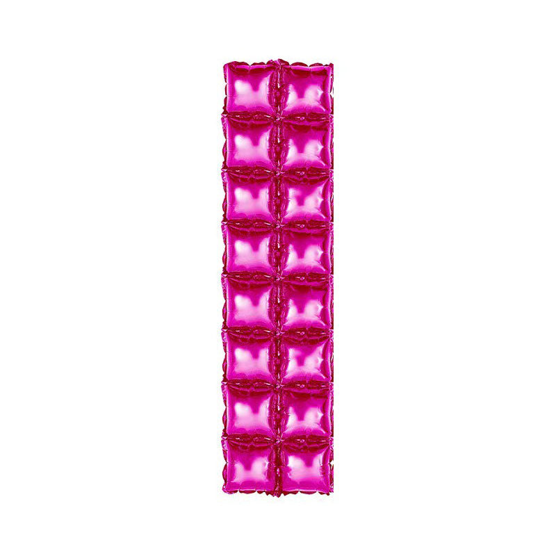 10 Pack Double Row Mylar Foil Balloon Backdrop 41"X11" Rose Red