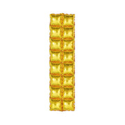 10 Pack Double Row Mylar Foil Balloon Backdrop 41"X11" Gold