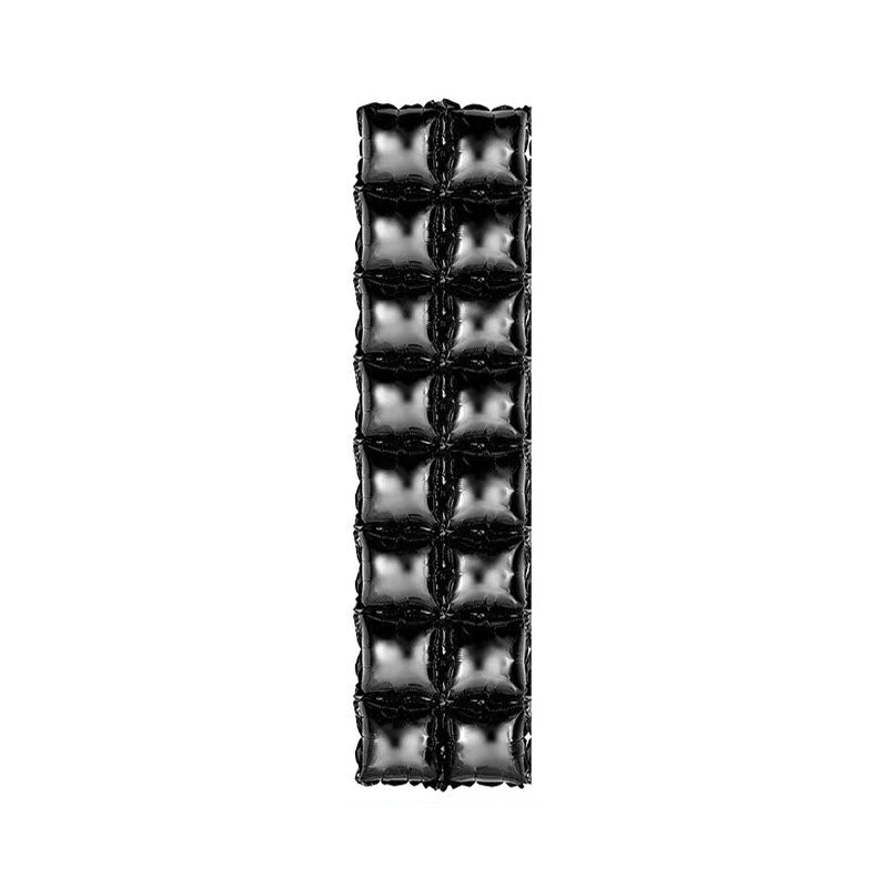 10 Pack Double Row Mylar Foil Balloon Backdrop 41"X11" Black