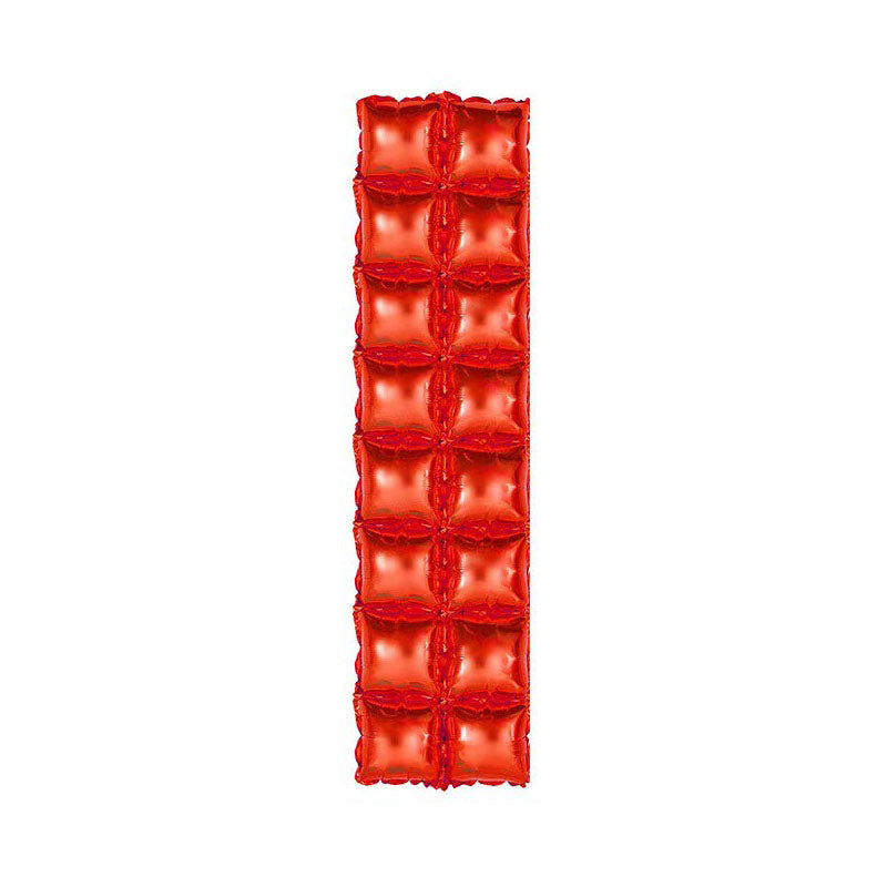 10 Pack Double Row Mylar Foil Balloon Backdrop 41"X11" Red