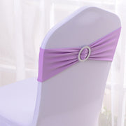 6"x14" Buckle Spandex Stretch Chair Band 5Pc Light Purple
