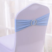 6"x14" Buckle Spandex Stretch Chair Band 5Pc Sky Blue