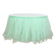 Tulle Tutu 17ft Table Skirt Emerald Green