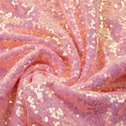 Encrypted Iridescent Sequin Fabric 51" Rose Gold