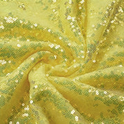 Encrypted Iridescent Sequin Fabric 51" Yellow