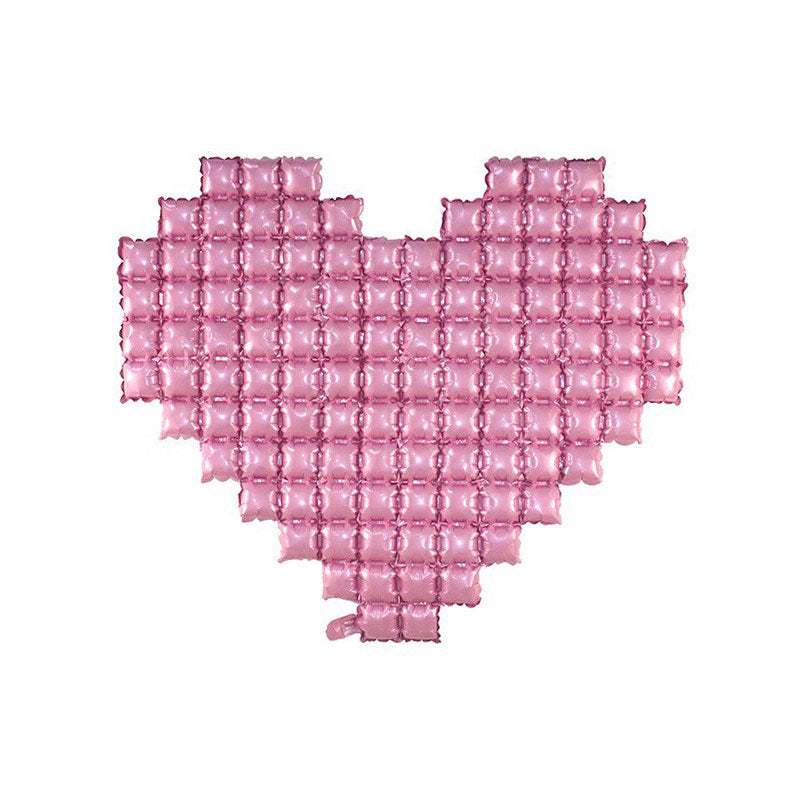 Giant 54 Inch Heart Mylar Foil Balloons Pearl Pink