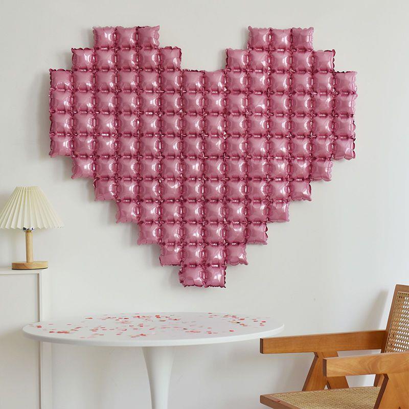 Giant 54 Inch Heart Mylar Foil Balloons Pearl Pink
