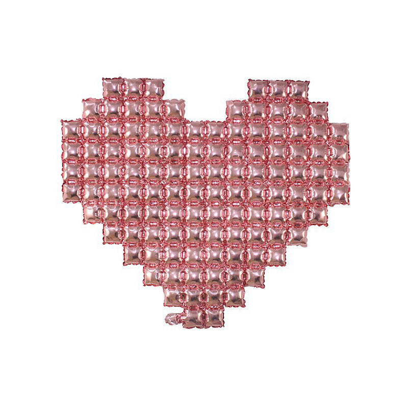 Giant 54 Inch Heart Mylar Foil Balloons Rose Gold