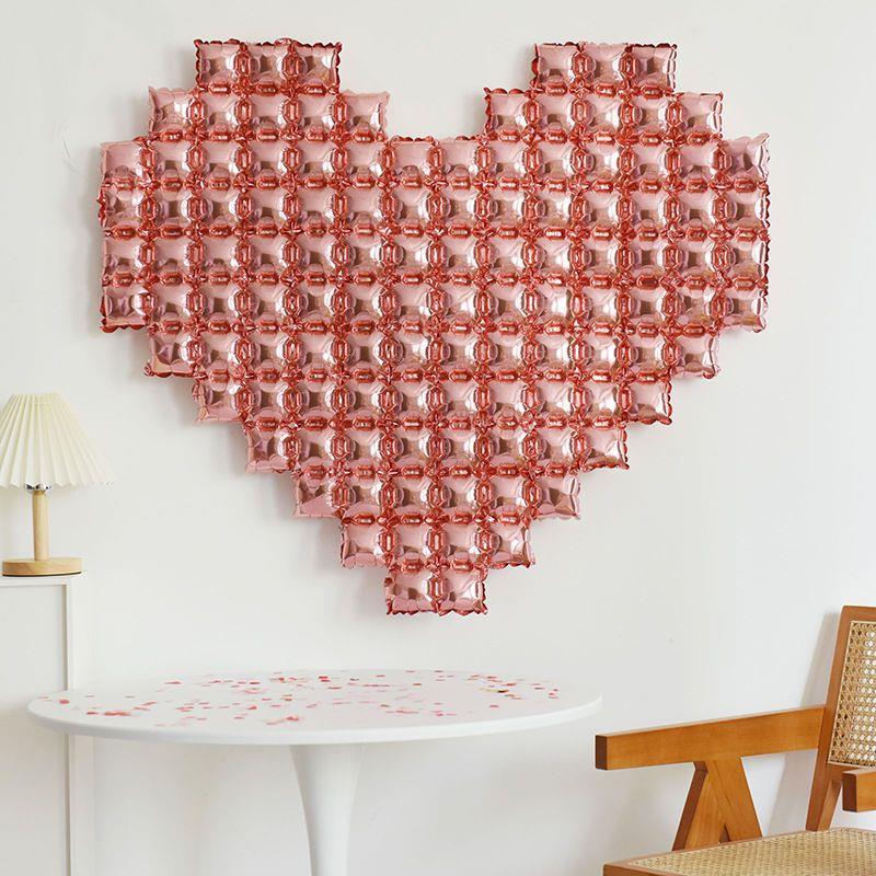 Giant 54 Inch Heart Mylar Foil Balloons Rose Gold