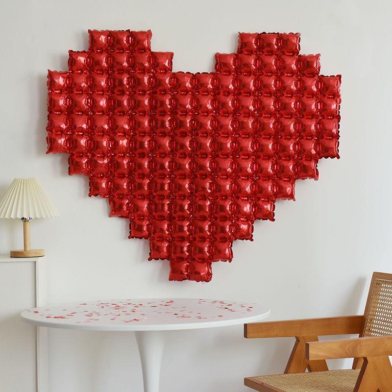 Giant 54 Inch Heart Mylar Foil Balloons Red