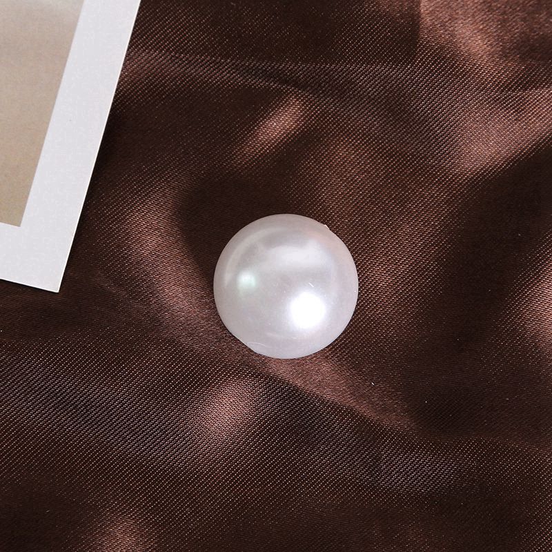 120 Pc Faux Pearl Craft Beads 20mm White with Holes