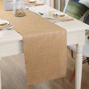 Natural Burlap Table Runners 12" x 108" Rustic Linen Runner Natural