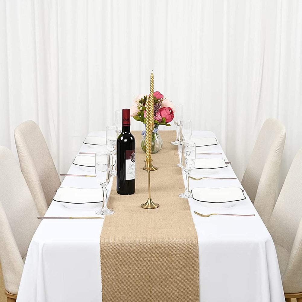 Linen Table Runner 12"x108" Camel