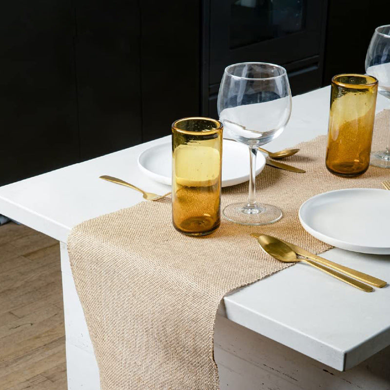 Linen Table Runner 12"x108" Camel