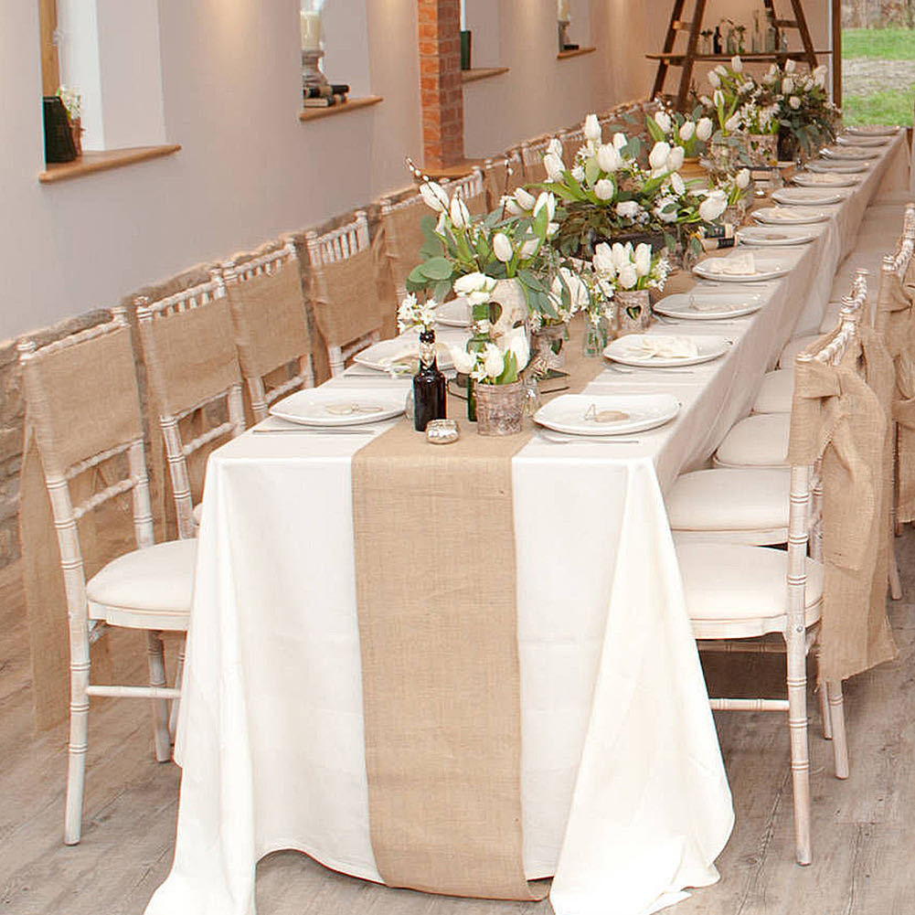 Linen Table Runner 12"x108" Camel