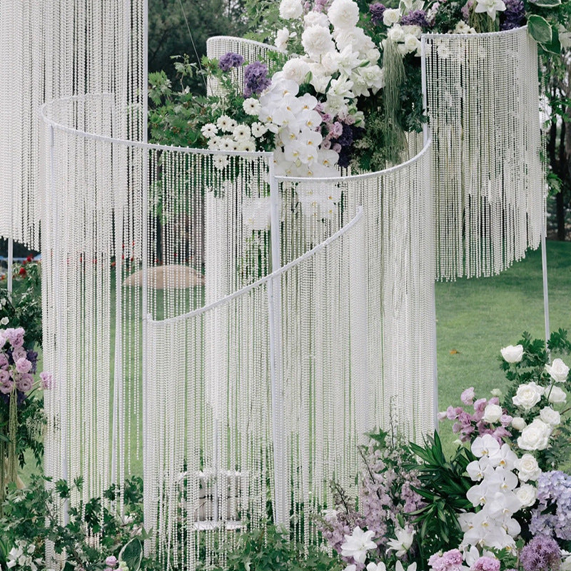 13 Yard White Pearl Beaded Garland For Decoration