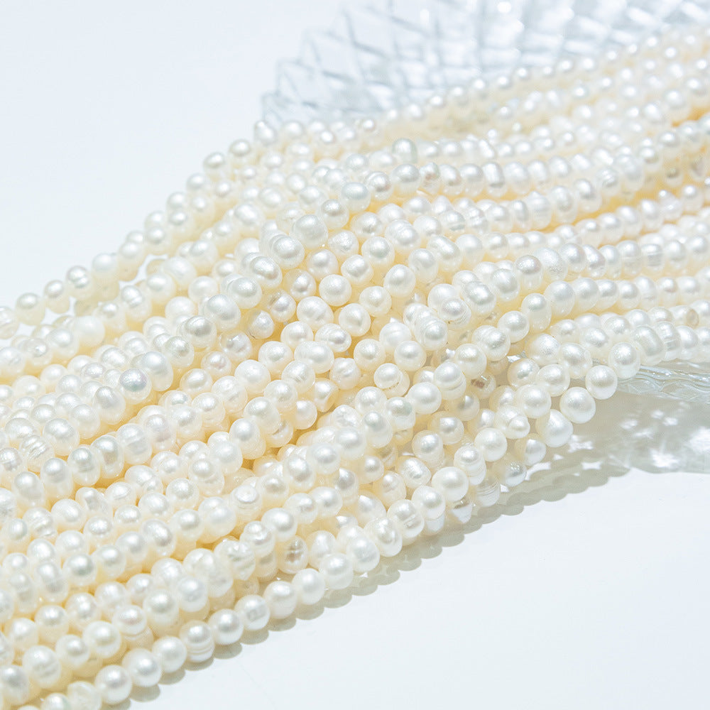 Faux Pearl Beads Vase Fillers 13 Yards Beige